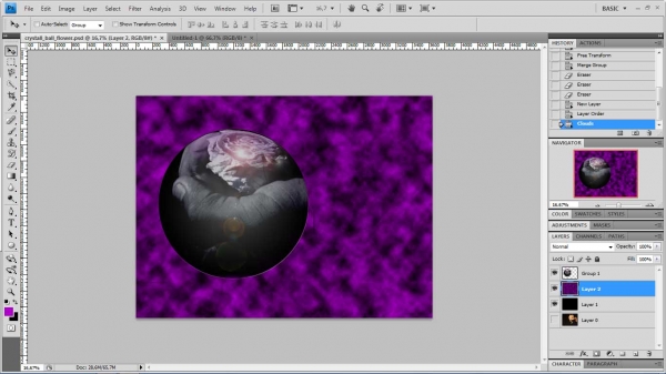 Creation of sphere of life: Step 19